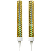 Gold fountain candle *Set of 2