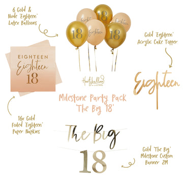 MILESTONE PARTY PACK 'THE BIG 18'