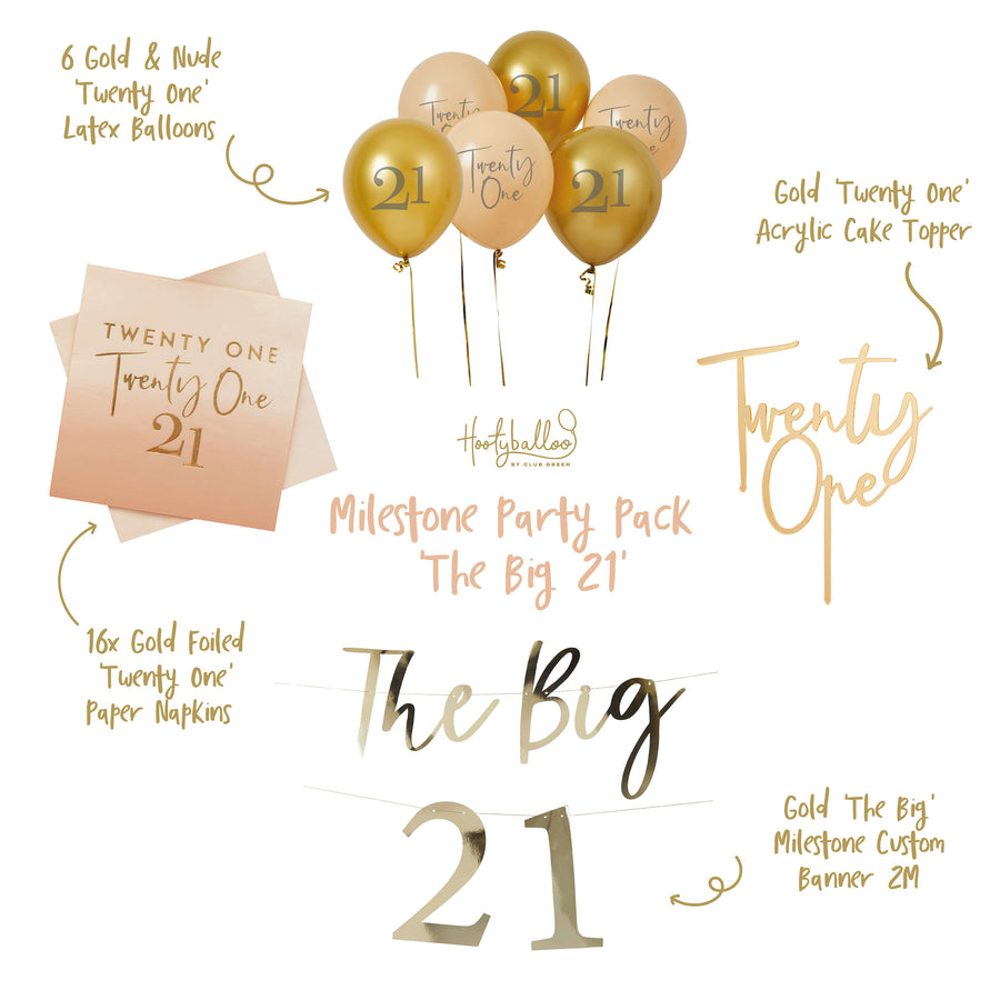 MILESTONE PARTY PACK 'THE BIG 21'