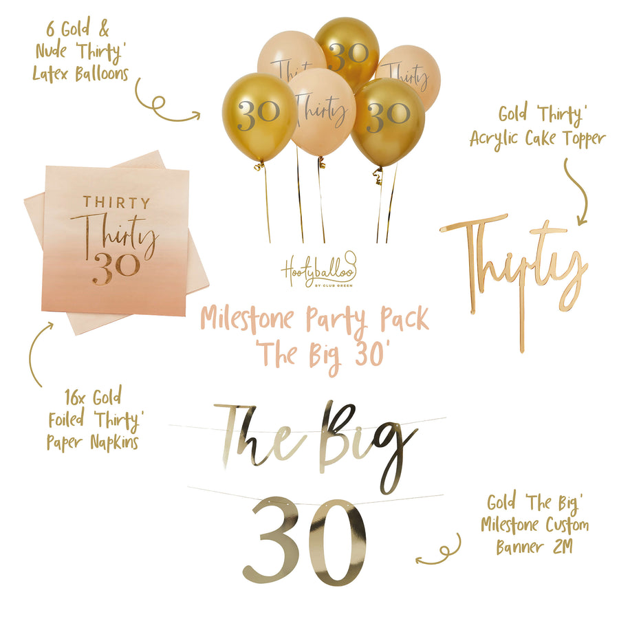 MILESTONE PARTY PACK 'THE BIG 30'