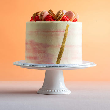 Pink and Gold Marble Showstopper Cake