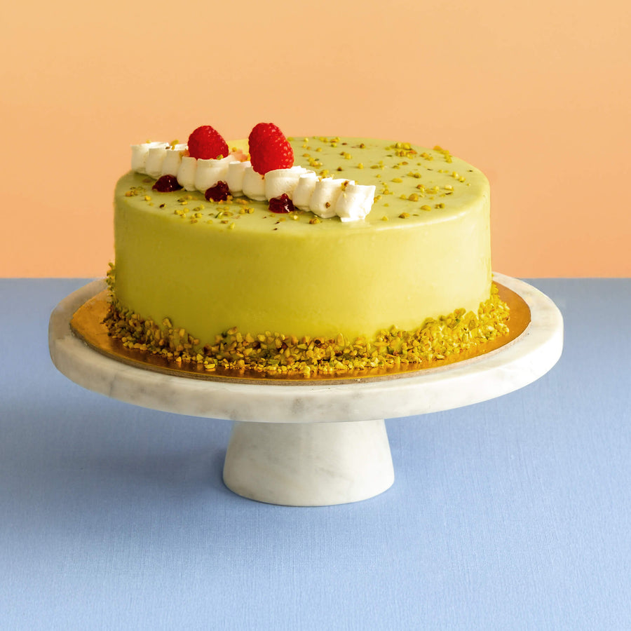 Pistachio & Raspberry Cake