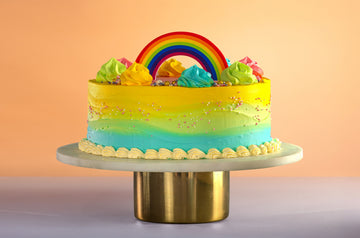 Rainbow Vanilla Cake