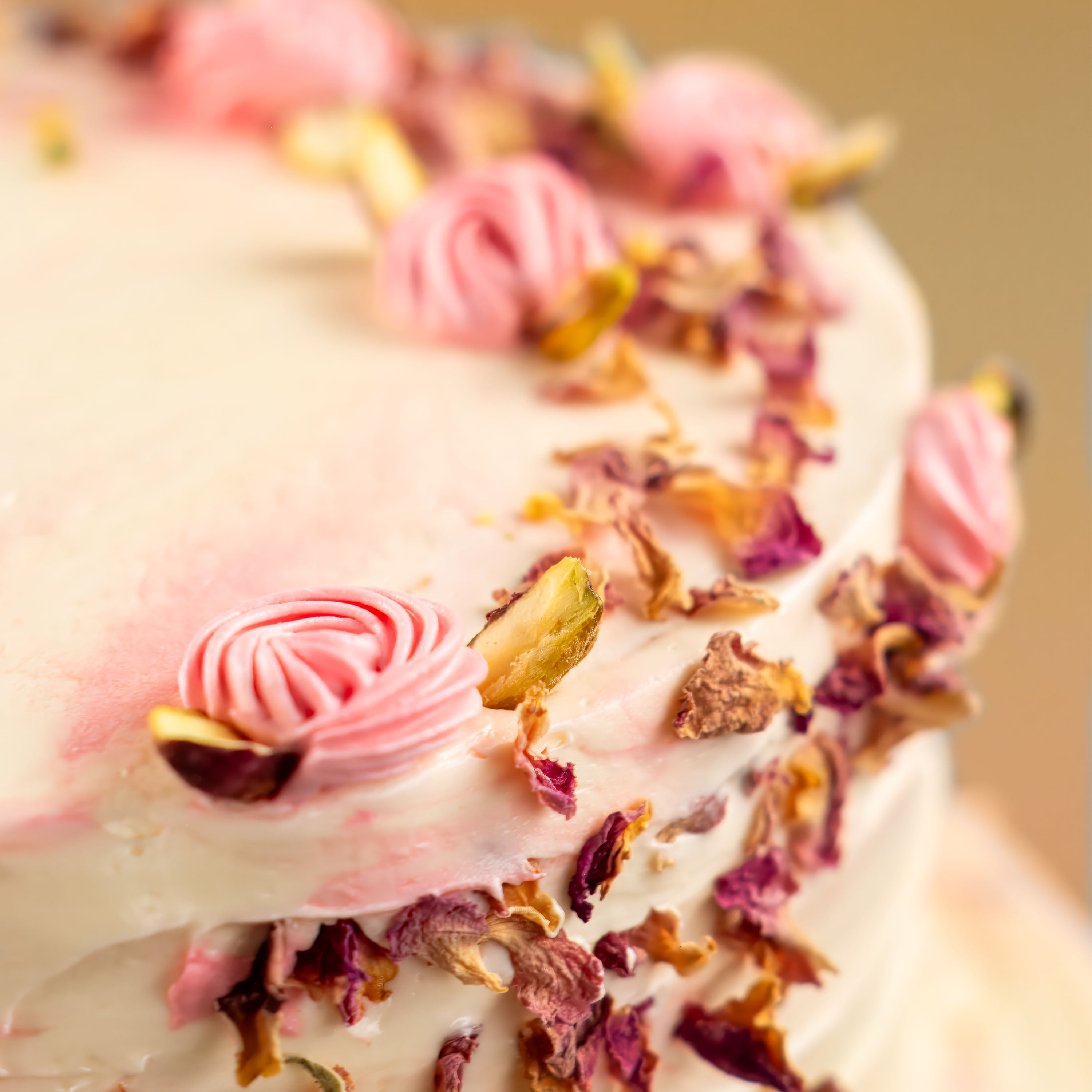 Rose Petal & Pistachio Cascade