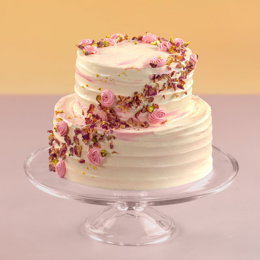 Rose Petal & Pistachio Cascade