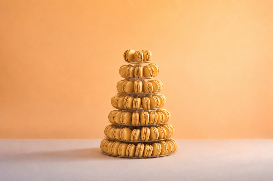 7 Tier Caramel Macaron Tower