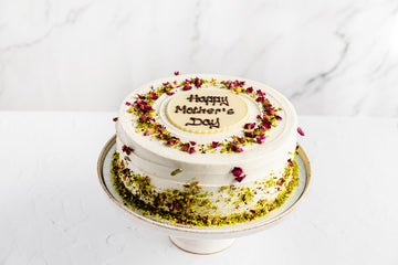 Mother's Day Pistachio & Rose Cake
