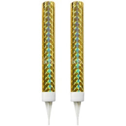 Gold fountain candle *Set of 2