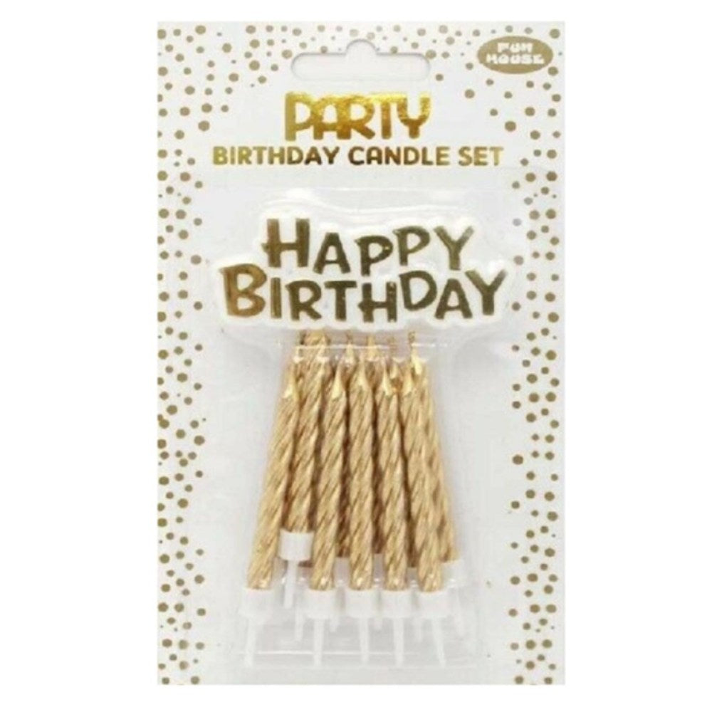 Gold candle set